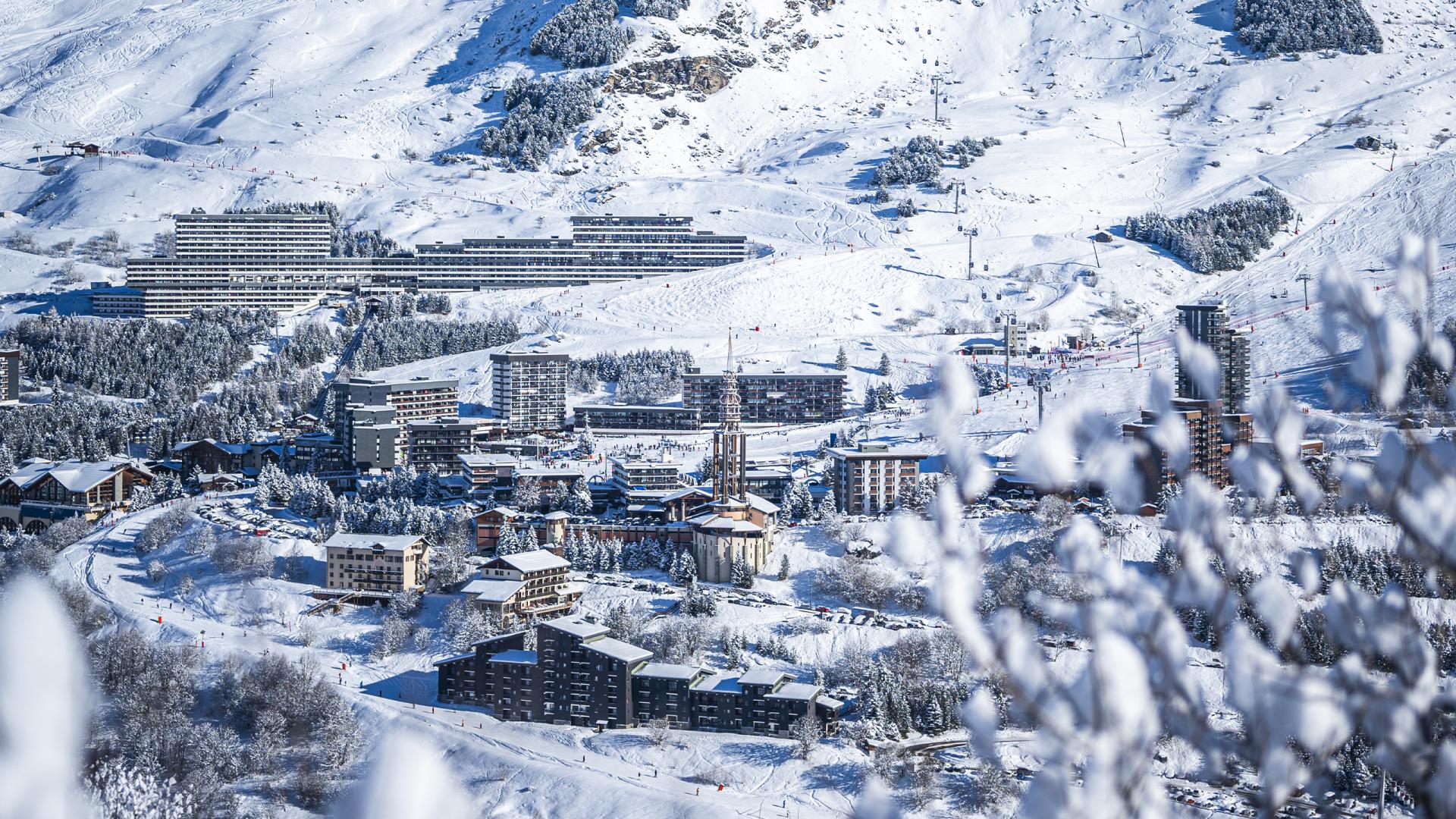 The sunny slopes of Les Menuires