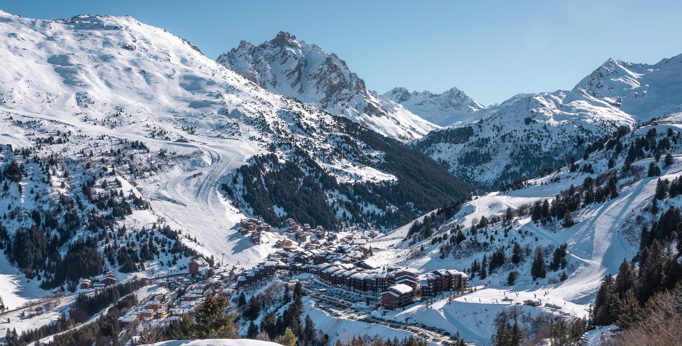 The Three Valleys in winter